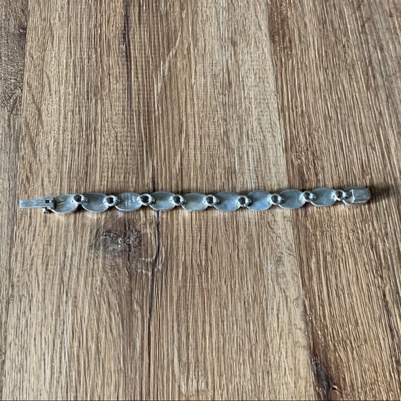 Vintage Multi-Gemstone Sterling Silver Bracelet - Picture 3 of 5